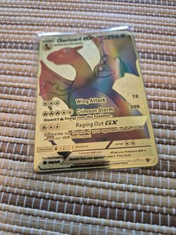 Pokemon Charizard Gold Card