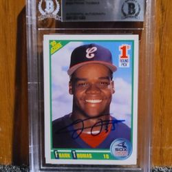 Frank Thomas Signed Rookie Card