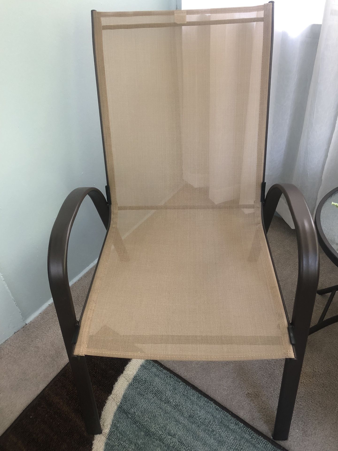 Four Chairs. Excellent Condition. Reversable Chair Covers Included. 