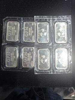 🔥 8× 1 oz .999 Fine Silver Bars —BELOW SPOT PRICE! 🔥— SELLING ✅ 8 × 1 Troy Oz silver bars
✅ .999 Fine Silver
✅ OPM & Republic Metals Corp.