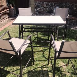 Outdoor Patio Chairs and Table Set 