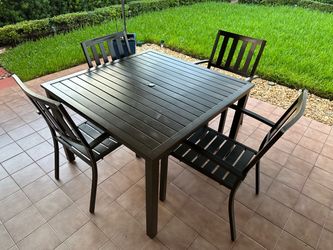 Patio table and chairs