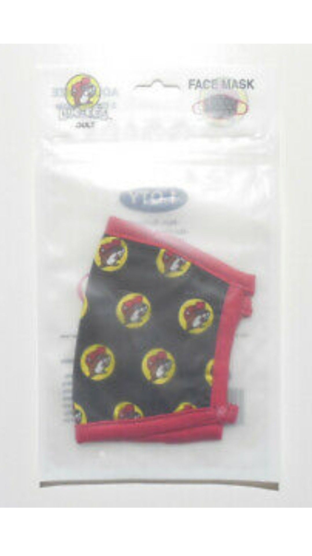 Buc-ee's Adult Size Face Mask Covering Texas TX Gas Station Novelty Beaver New