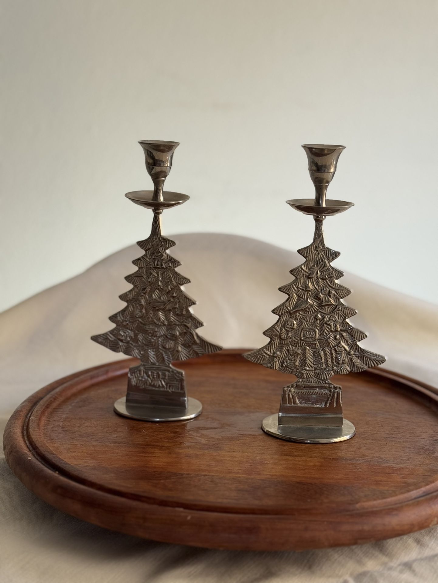 Christmas Tree Candle Holders (Set of 2)
