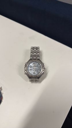 Seiko 7T32-6N60 Alarm Chronograph 100 Meter Stainliess Steel Watch