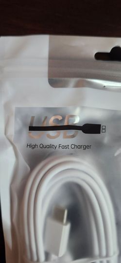 USB Fast Charger Cable White