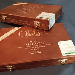 (2) Handmade Cigar Boxes With Clasp - Storage - Container - Gift - Jewlery - Necklace - Bracelets 