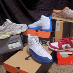 Jordan 12 , New Balance Is 9060S , Burgundy Dunks, Tasman Uggs!!