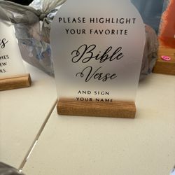 Wedding Bible Verse Sign