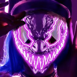 Doviden Venobat Halloween LED Light Up Mask