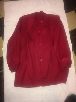 Red women’s coat