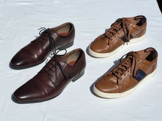 Aldo Leather Dress Shoes + Fashion sneakers- Men's size 10