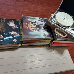 Records plus record player