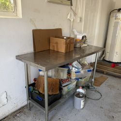 Steel Garage Work Table