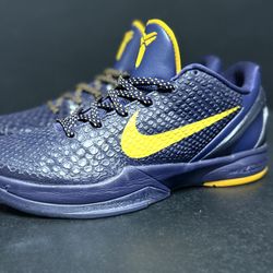 Nike Zoom Kobe 6 Imperial Purple Purple Yellow Sneakers 429659-501 9.5