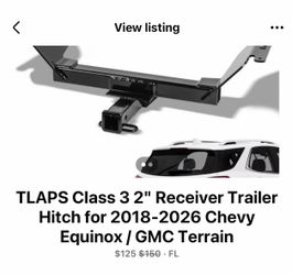 Hitch for Chevy Equinox or GMC Terrain