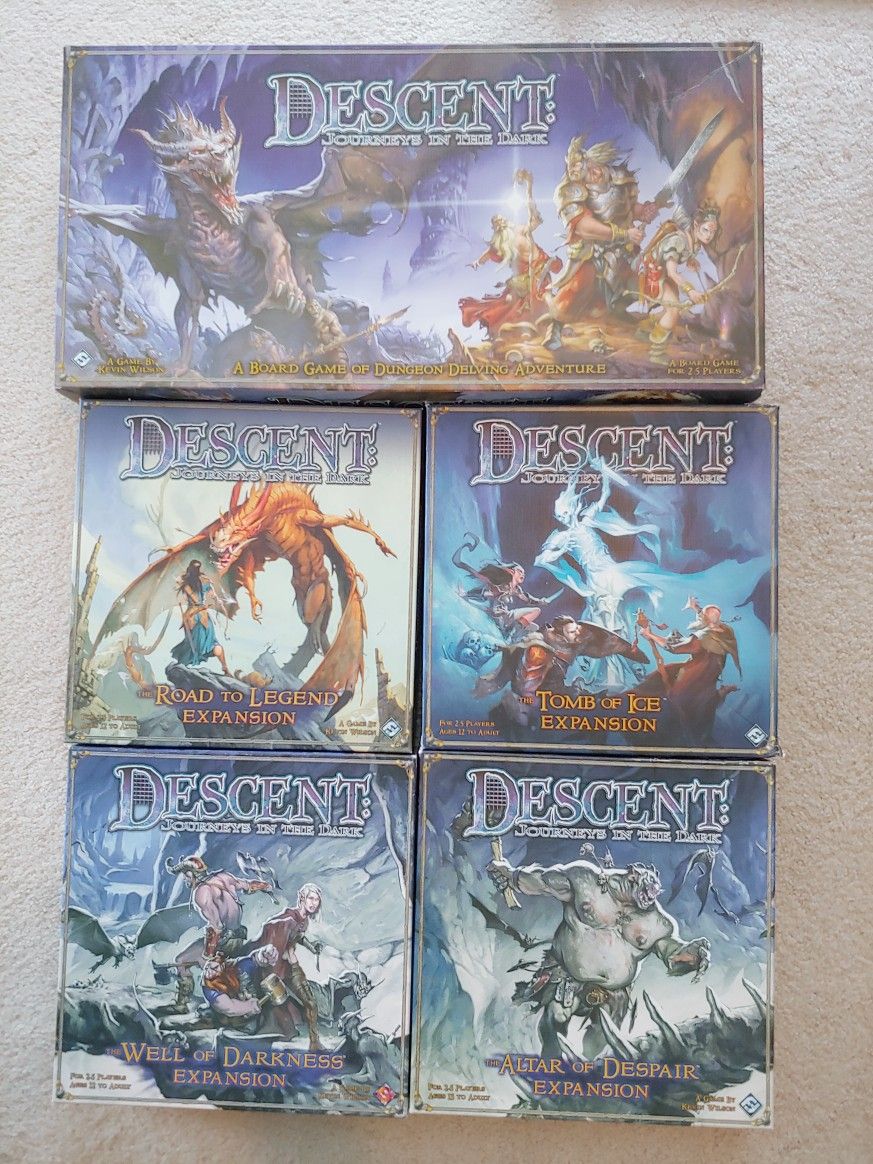 Descent: Journeys In The Dark (1st Ed) & Expansions & Lieutenants
