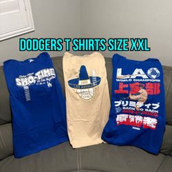 MLB Los Angeles Dodgers Fanatics Mitchell And Ness Primitive Adult T Shirts Size Xxl 