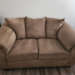 Small Comfy Brown Couch Like New
