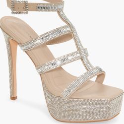 Azalea wang women sandals heel embellishments