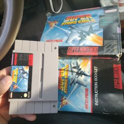 Super Strike Eagle Super Nintendo SNES In  Box With Manual