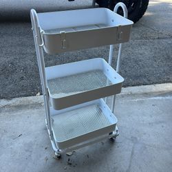 IKEA 3 Tier Rolling Shelves