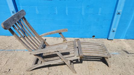 Solid Teak Wood Lounge Chair