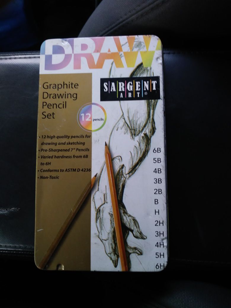 Drawing graphite drawing pencil set by Sargent Art 12-pack in pencil set