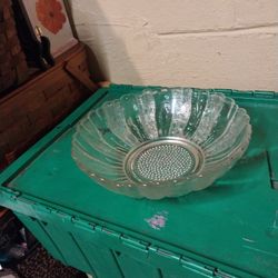 Vintage Indiana Glass Serving Bowl