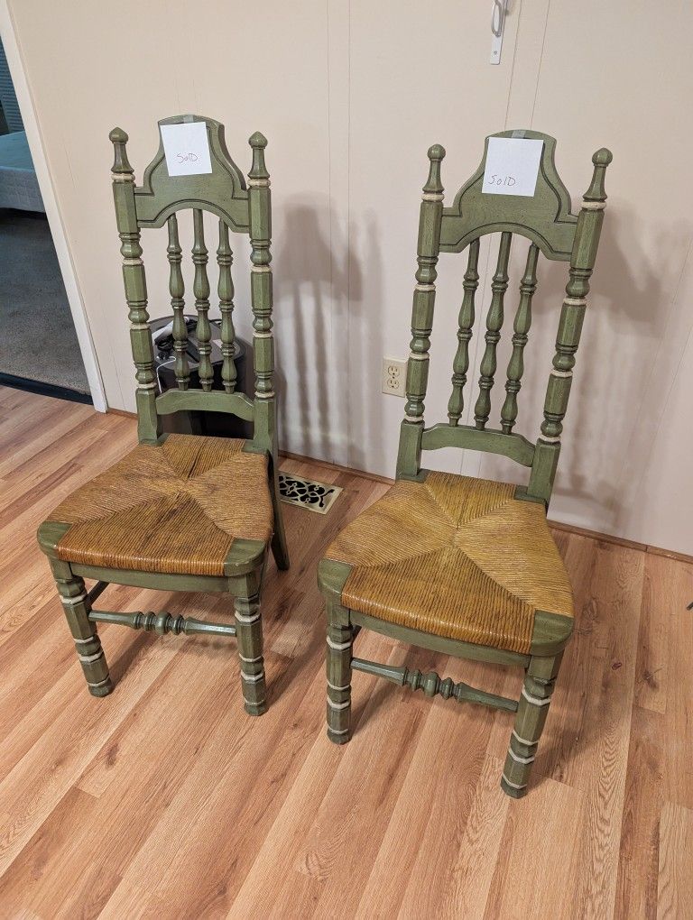 Thomasville hacienda Spanish revival side chairs