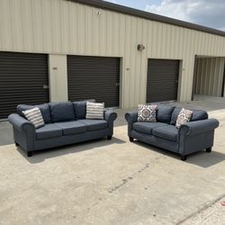 Blue Sofa Set. Delivery Available!
