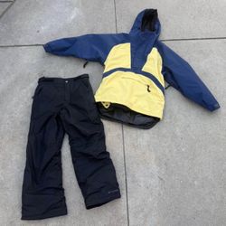 Kids Size 10/12 Two Piece Snow Outfit. Backhill By Burton Jacket And Columbia Snow Pants 