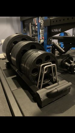 Rogue Fitness Horizontal Plate Rack 3.0 Bumper Cart - Plate