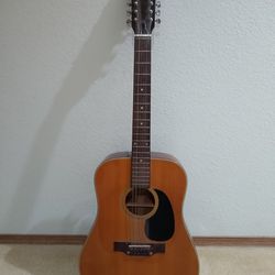 Vintage Japanese Ventura V-44 Acoustic Guitar