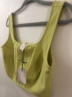 Women’s Happily Grey crop top in Large