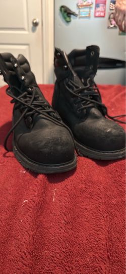 Black work boots