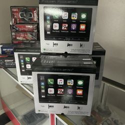 Power Acoustic Car Audio. Double Din Car Stereo Apple Car Play 