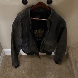 Brown Bomber Jacket, Men’s Large