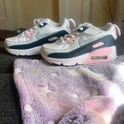 Pink, Gray, Black And White Nike Air Max