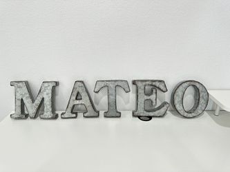 Galvanized Letters