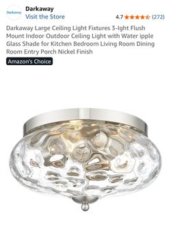 Darkaway 3-Light Flush Mount Ceiling Light