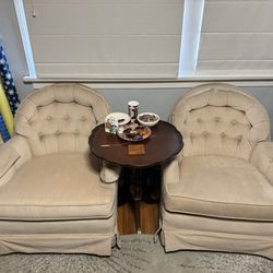 Vintage Swivel Chairs (pair) 