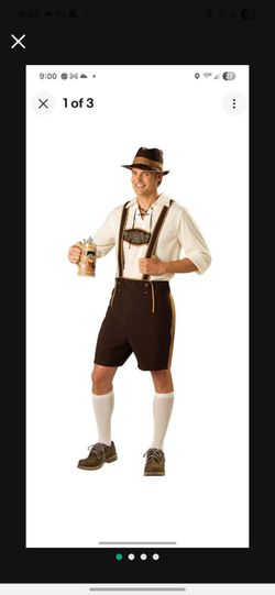 Men's Oktoberfest Lederhosen Costume