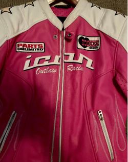 Icon Outlaw Racing Leather Motorcycle Jacket