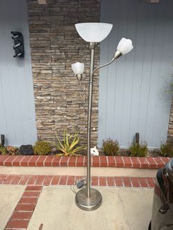 Possini Euro Alexei 72" Brushed Nickel Gooseneck Torchiere Floor Lamp