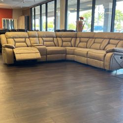 AUTOMATIC RECLINING SECTIONAL SOFA SET 