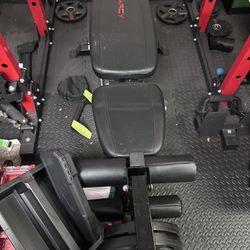 Gym Set New For Sale With Weights And Bar. 