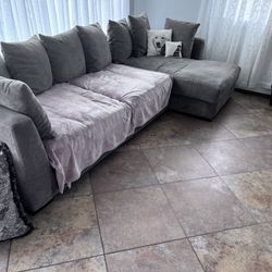 Custom Gray Sectional Sofa