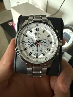 Seiko silver chronograph
