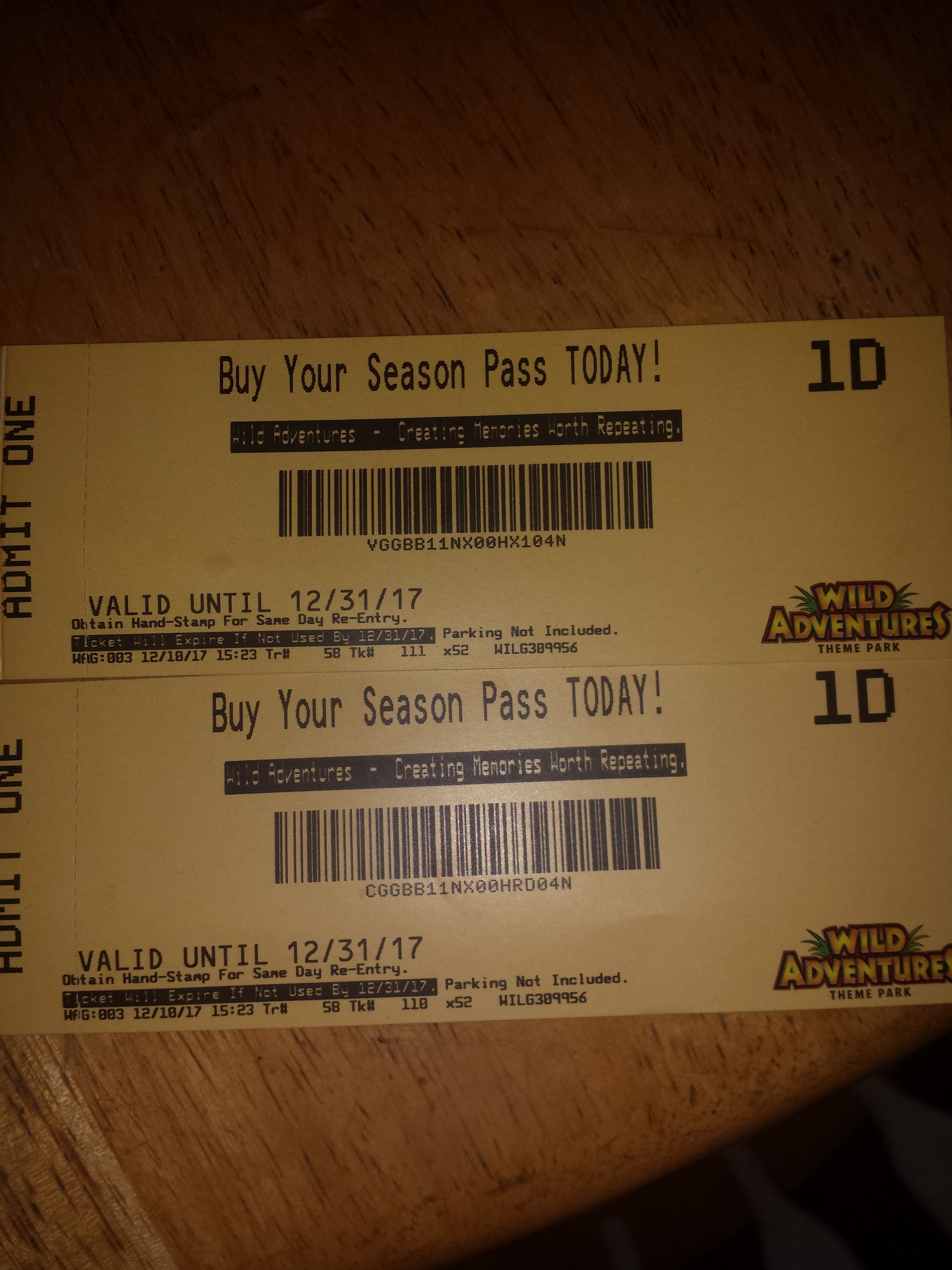 Wild Adventure Tickets